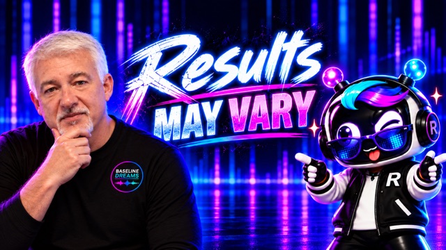 Studio Brief thumbnail featuring Alex Golden and Roguey™ with the words “Results May Vary”